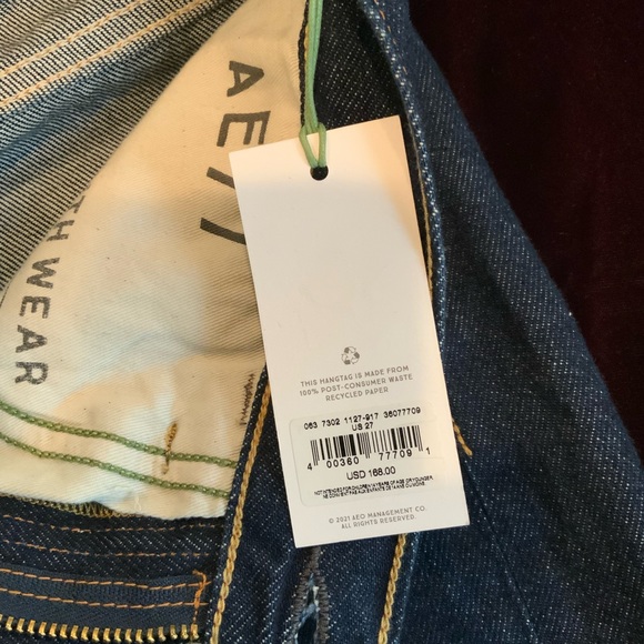 AE 77 American Eagle The Crop Flare Jeans Size 27 - Picture 6 of 10